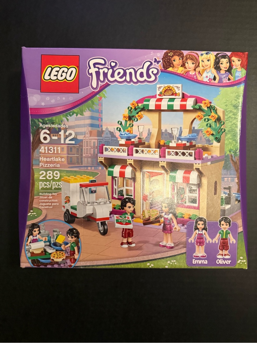 Lego Friends Heartlake Pizzeria - Purple, White, Red, Green